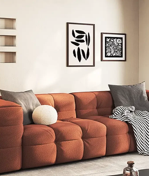 Upholstered Loveseat Sofa