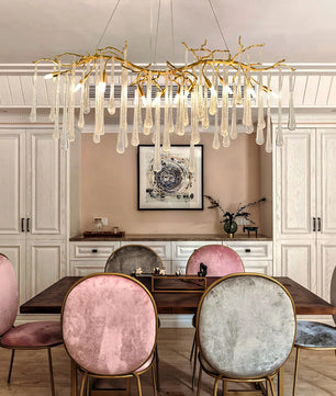 Aqua Makrama Chandeliers