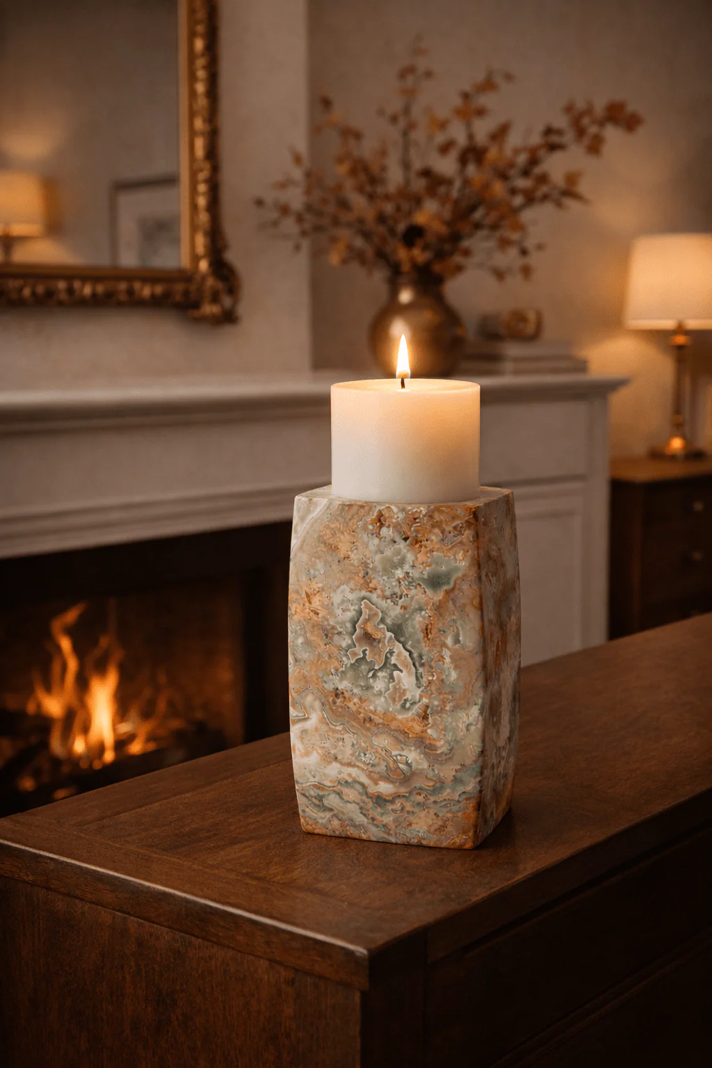 The Rio Banded Agate Votive