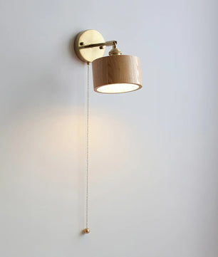 Rotatable Wooden Wall Lamp