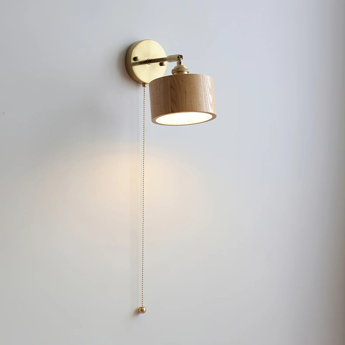 Rotatable Wooden Wall Lamp