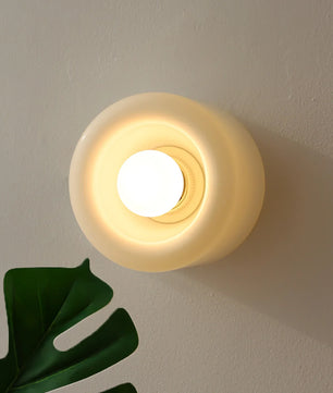 Round Glass Wall Lamp