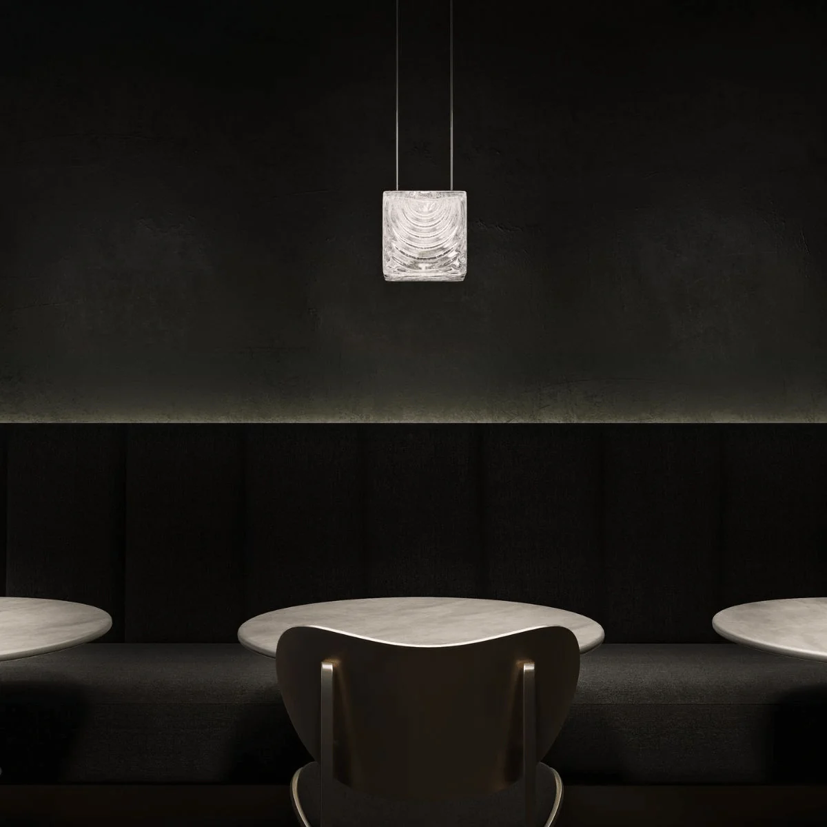 Square Multi Crystal Chandelier