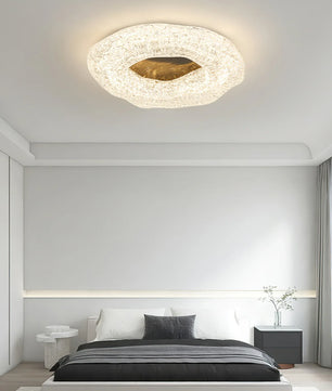 Glacial Pattern Resin Ceiling Light