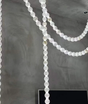 Alabaster Bead Multi-point Pendant Light