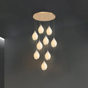 Ceramic Flower Chandelier