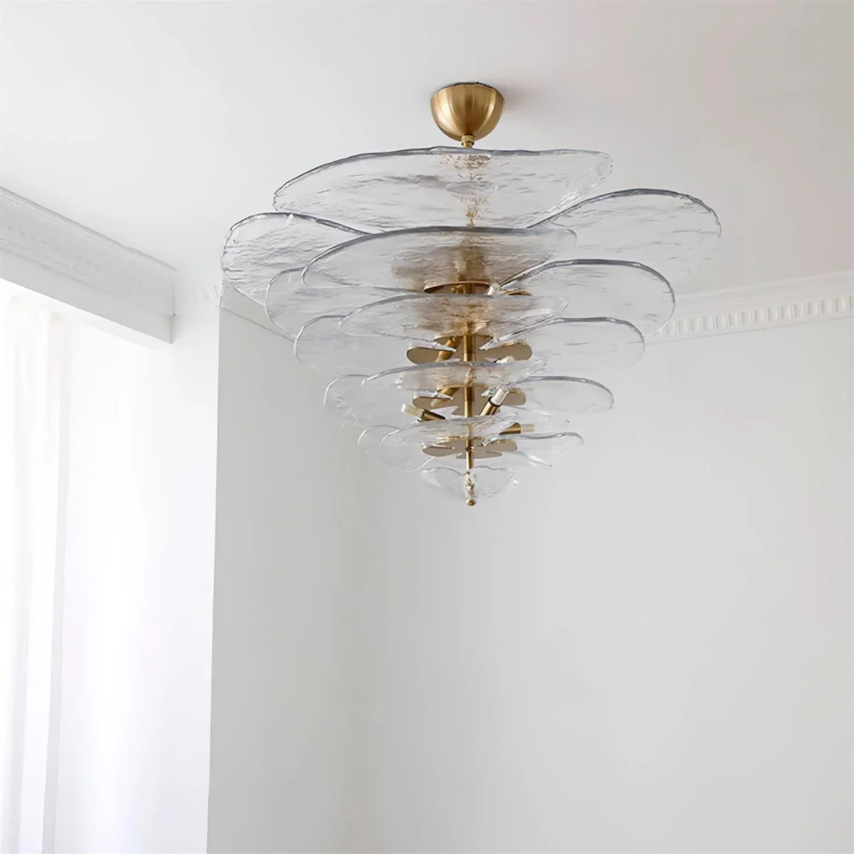 Lotus Leaf Murano Chandelier