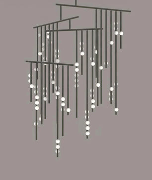 Luminous Cascade Chandelier