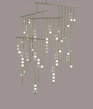 Luminous Cascade Chandelier
