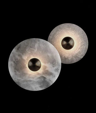 Round Alabaster Wall Lamp