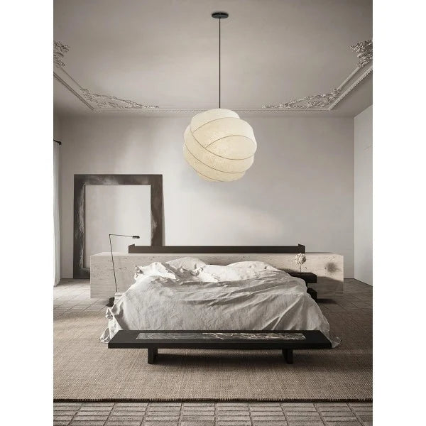Wabi-Sabi Fiber Cocoon Pendant Lamp M400