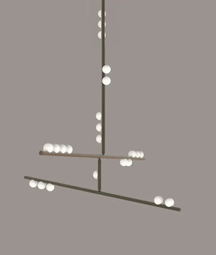 Luminous Cascade Chandelier