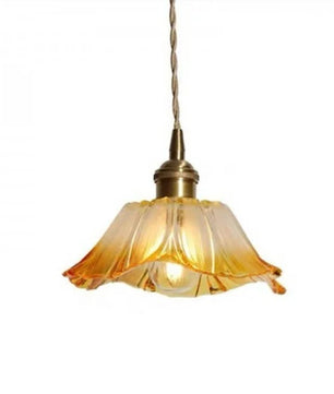 Tiffany Lotus Glass Pendant Light for Living Room S08