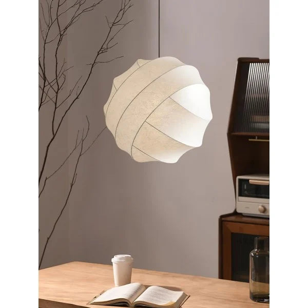 Wabi-Sabi Fiber Cocoon Pendant Lamp M400