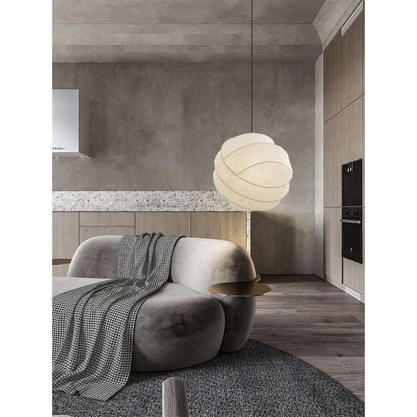 Wabi-Sabi Fiber Cocoon Pendant Lamp M400
