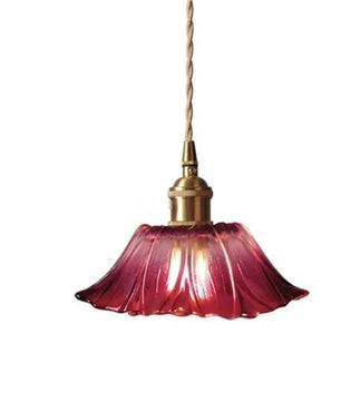 Tiffany Lotus Glass Pendant Light for Living Room S08