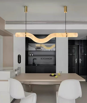 Onda Alabaster Linear Pendant