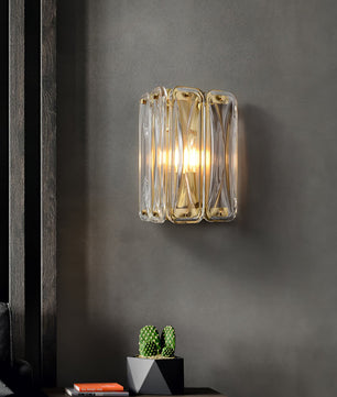 Triangular Glass Wall Light