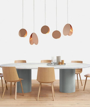 Crimson Circular Pendant Light