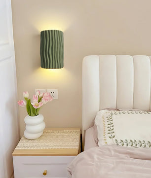 Pleated Resin Wall Lamp