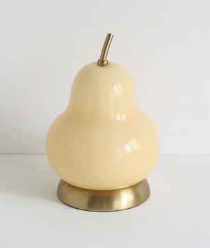 Pear Glass Built-in Battery Table Lamp