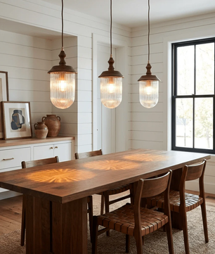 Marais Fluted Glass Pendant