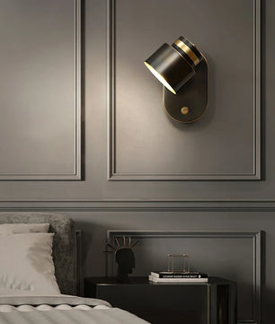 Brass Cylinder Wall Lamp