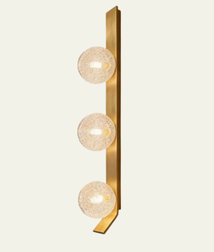 Cristallo Crackle Glass Wall Sconce