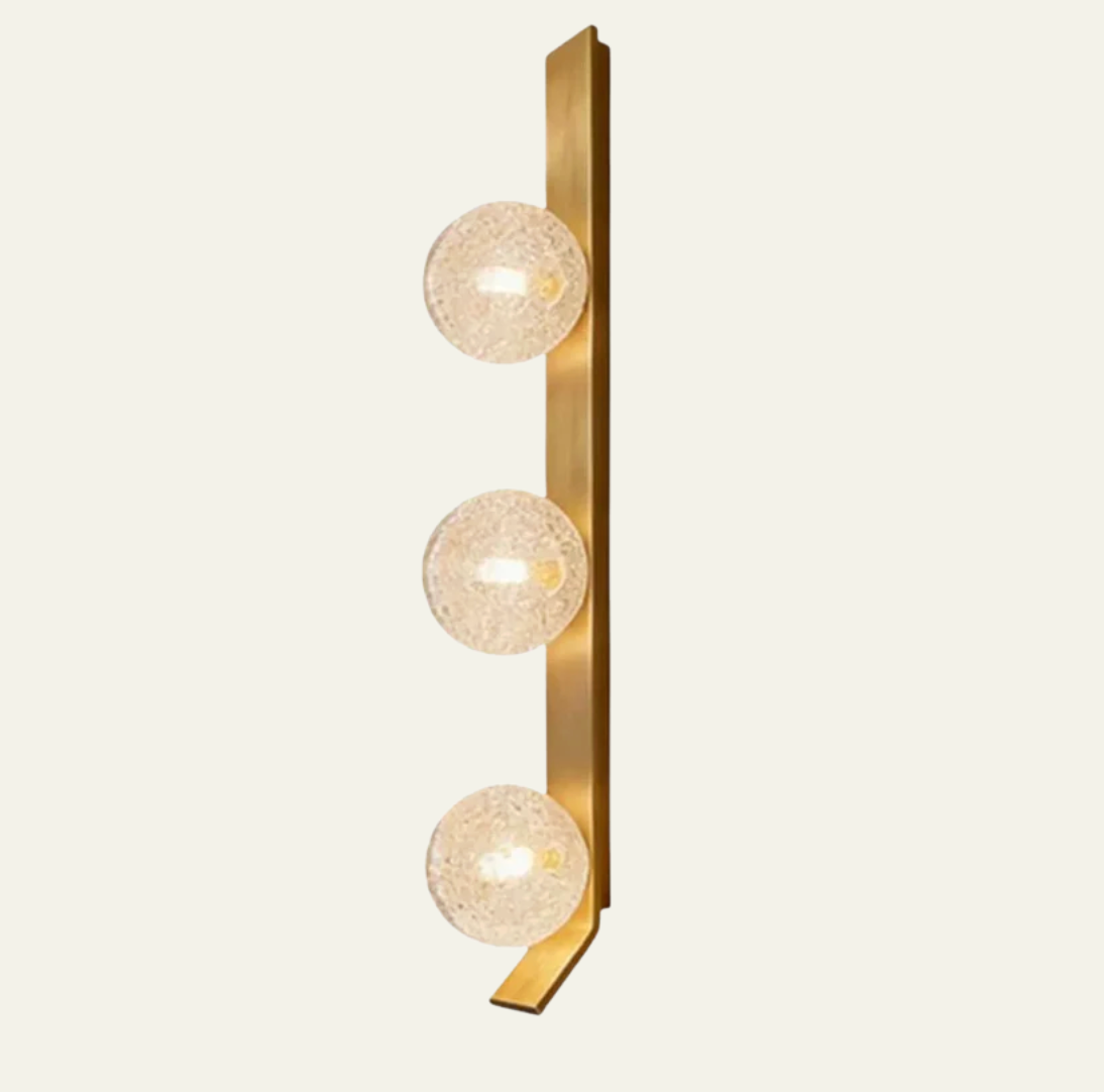 Cristallo Crackle Glass Wall Sconce