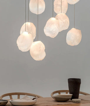 Liquid Glass Stone Pendant Light
