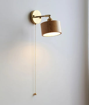 Rotatable Wooden Wall Lamp