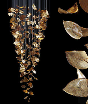 Frozen Leaves Chandelier