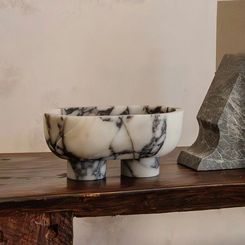 The Carrara Low-Profile Stone Plinth