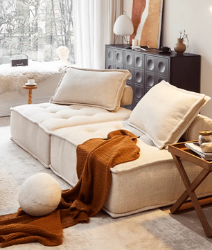 Cotton And Linen Fabric Sofa