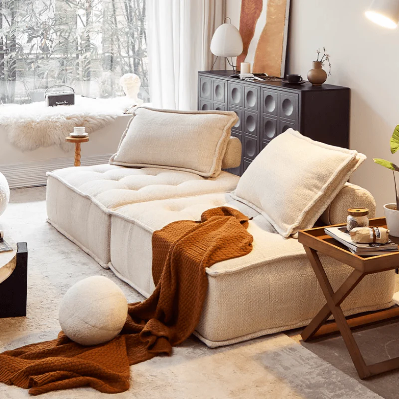 Cotton And Linen Fabric Sofa