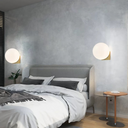 Minimalist Geometric Glass Globe Wall Lamp