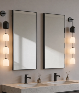 Perla Stacked Glass Sconces