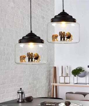 Creative Little Zoo Glass Pendant Light S91