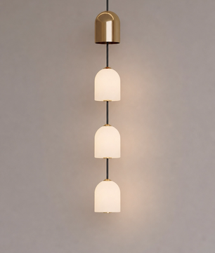 Perla Stacked Glass Pendant Light