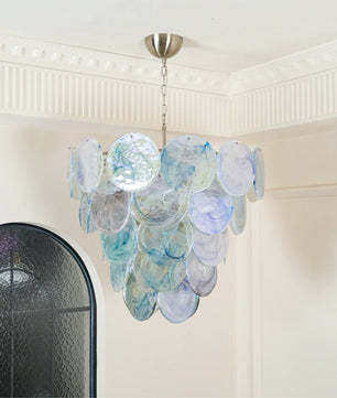 Vistosi Blue Murano Chandelier