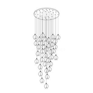 Ceramic Flower Chandelier