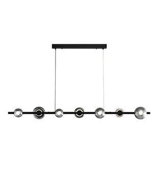 Brass Bar Glass Chandelier