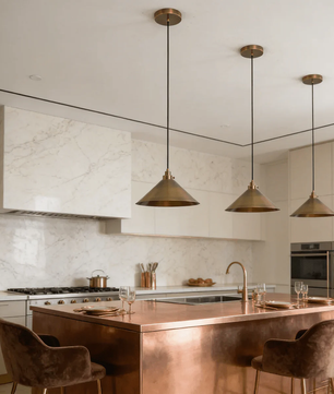 Atacama Tapered Copper Pendant