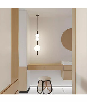 Vertical Glass Pendant Light