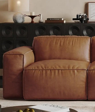 Modular Leather Sofa