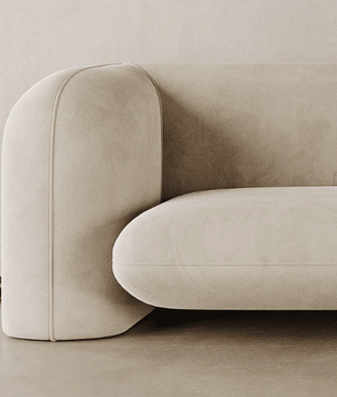 Curved Armrest Sofa