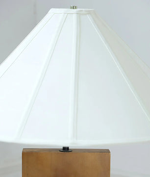 Meridian Crossbase Wood Floor Lamp