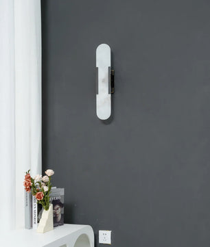 Geometric Harmony Alabaster Wall Lamp