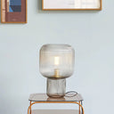 Oval Glass Table Lamp