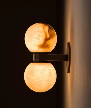 Aria Alabaster Globe Sconce